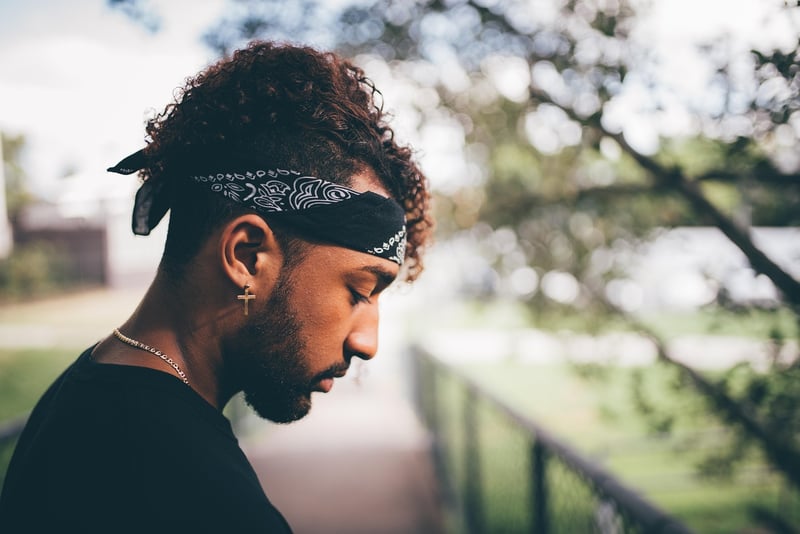 Man meditating